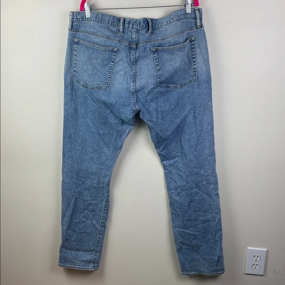Gap Denim Slim Jeans Light Wash Distressed 38x32